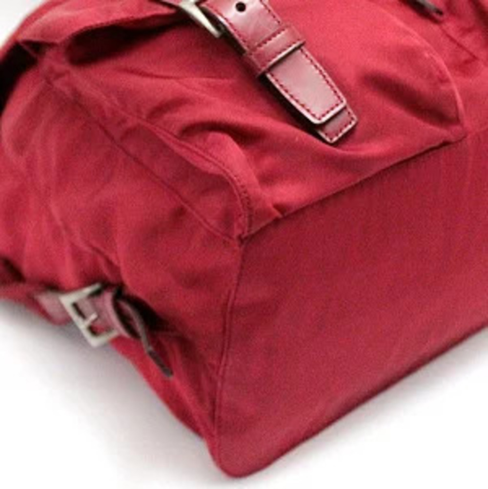 Prada Triangle Backpack Red - Picture 4 of 7